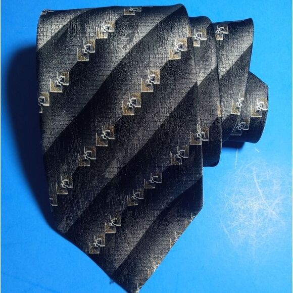 Don Loper Beverly Hills Vintage Tie-Polyester Made in USA Width 4" - Picture 1 of 4